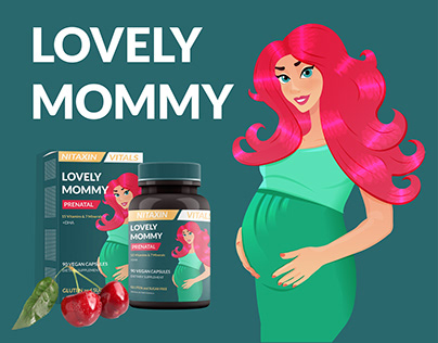 Prenatal vitamins packaging design/Brand character