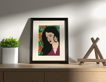 Wall art picture frame Illustration