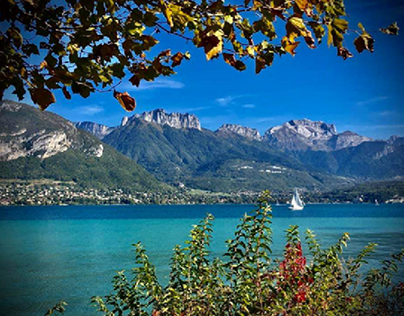 Lake Annecy summer and autumn