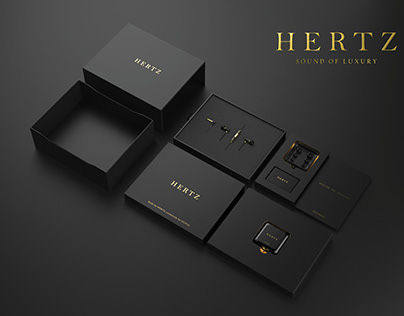 HERTZ - luxery earphone Pakeging Design