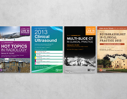 Educational Symposia Brochure Covers