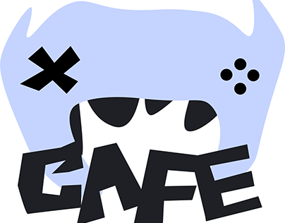 logo for game cafe
