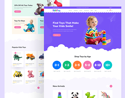 Kids Toy Store Ecommerce Website