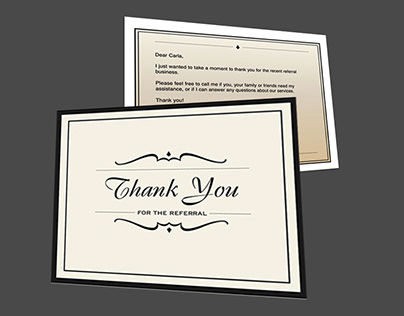 Referral Thank You Card