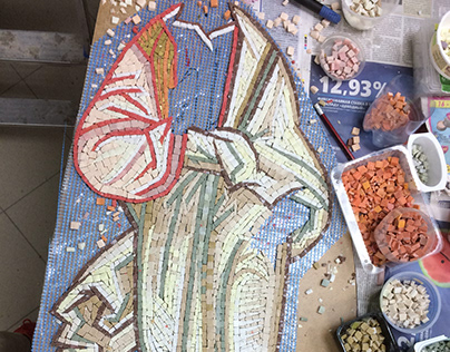 Mosaic in process