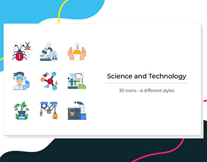 Science and Technology icons