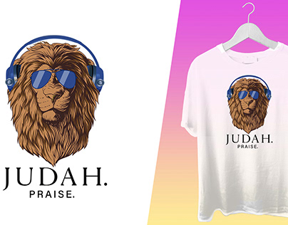 Music-Inspired Lion T-shirt (Judah Praise Unleashed)