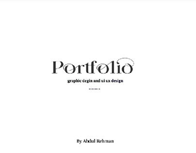 Abdul Rehman portfolio