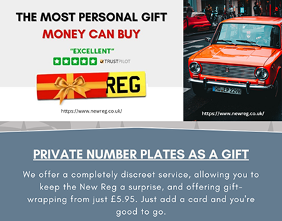 Private Number Plates as a Gift | Newreg.co.uk