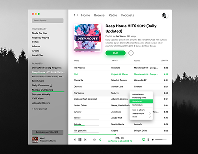Spotify Redesign Concept