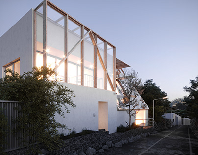 My render of Youli B＆B desig by Brick&Cube Architects