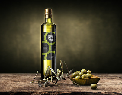 Label and Box for the Olive Oil "Quinta Vale do Conde"
