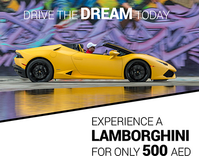 Social Media Post for Rent a Car (Lamborghini) Promo