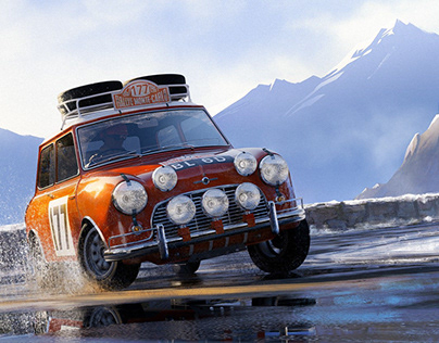 Project thumbnail - Classic Monte Carlo Rally ILLUSTRATION