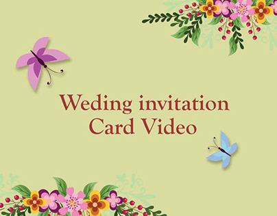 Weding Invitation card videoo