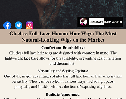 Glueless Full-Lace Human Hair Wigs
