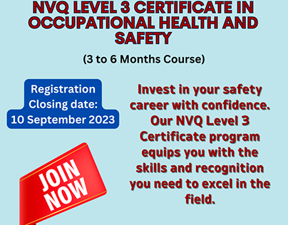 NVQ LEVEL 3 Certificate in Occupational Health & Safety