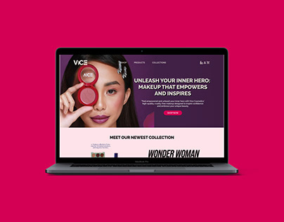 Web Design Concept for Vice Cosmetics