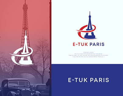 Project thumbnail - E-TUK PARIS Logo Design