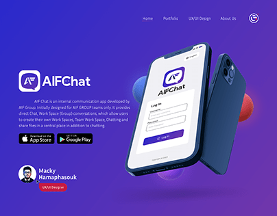 📱 AIF Chat [Mobile App] ◎Designed by 👨🏻‍💻 Graphixd