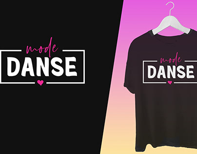 Dance Typography T-shirt Designs (Mode Danse!)