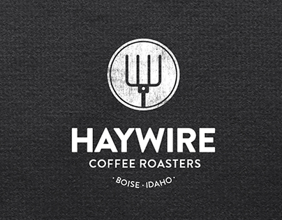 Haywire coffee roasters logo design