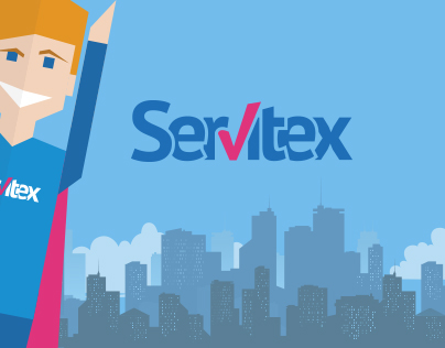 Web design of corporate website for Servitex