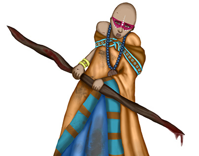 Character Design: Miserable Slum Monk