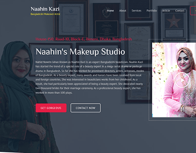 Naahin Kazi - Bangladeshi Makeover Artist Website