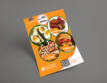 Singel Side Restaurant Food Flyer Design