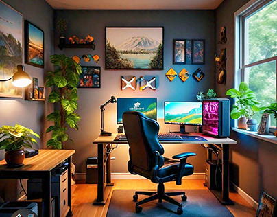 study room / gaming room interior design