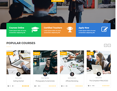 Education Learnig Course Website