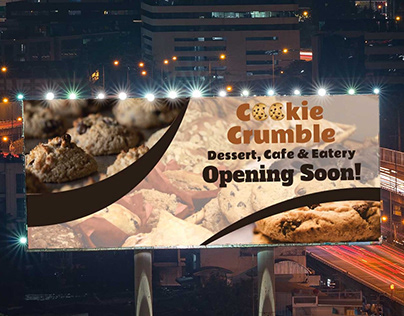 BILLBOARD BANNER FOR COOKIE CRUMBLE