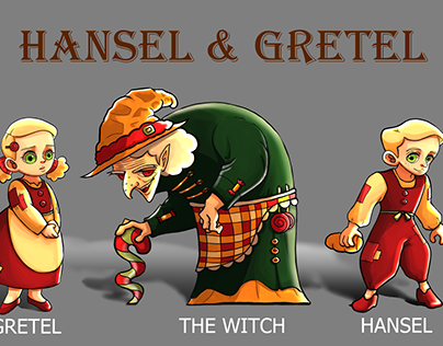 Thiết kế nhân vật trong truyện Hansel&Gretel