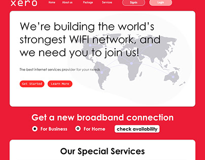 telecom network for customers and businesses. ui/ux