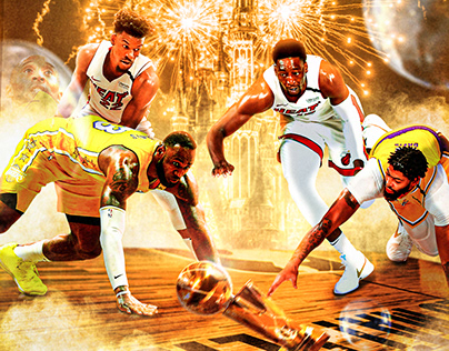 The NBA Finals 2020 Artwork | L.A Lakers & Miami Heat