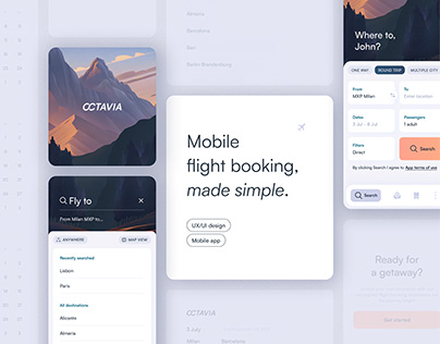 Flight booking app for Octavia Airlines
