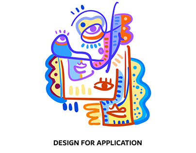 Abatract design for application
