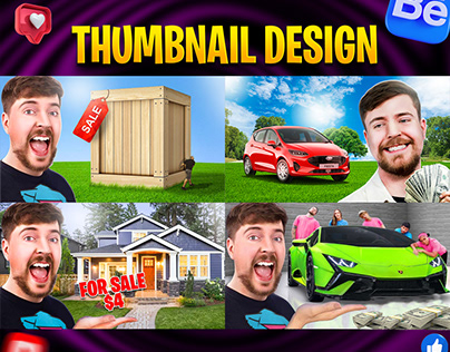 MR Beast Thumbnail Design