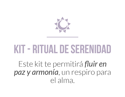 Kit - Ritual Serenidad