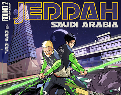 Offic. Poster for the 24 S. Arabian GP of Stake F1 Team