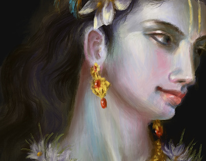 Digital Painting - Lord Krishna