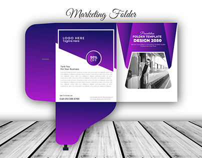 creative marketing folder design