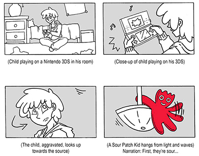 Sour Patch Kids Storyboard