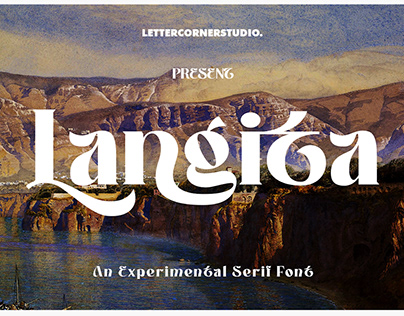 Langita - Experimental Display Serif Font