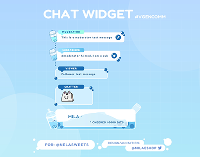 Boba chat widget commission