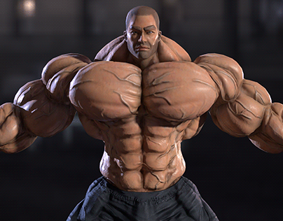 Muscular Anatomy 3D Character for Game