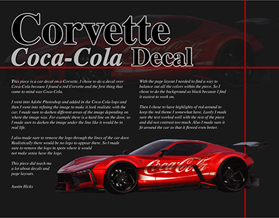 Corvette Coca-Cola Decal