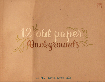 12 Old Paper Backgrounds