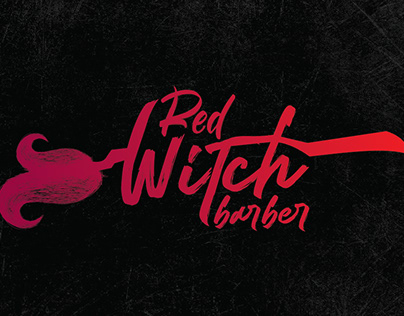 Red Witch Barber Logo & Branding